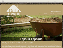 Tablet Screenshot of deltatopsoil.com